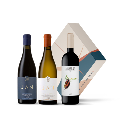 JAN wit & rood + Peceguina rood